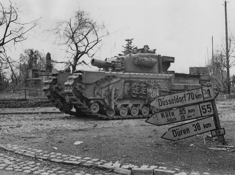 Churchill AVRE, Geilenkirchen, Germany, November 1944.
